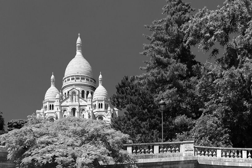 Sacre Coeur Parijs in Zwart-Wit van JPWFoto