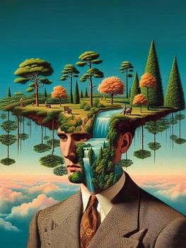 Schwimmende Insel Head Landschaft