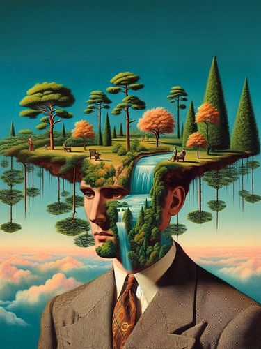 Schwimmende Insel Head Landschaft von Evelin