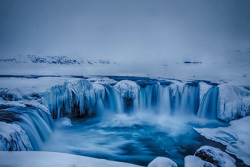 Vereister Wasserfall