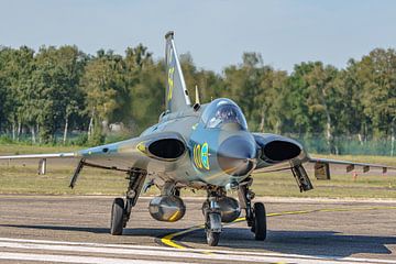 Saab J35 Draken van Swedish Air Force Historic Flight. van Jaap van den Berg