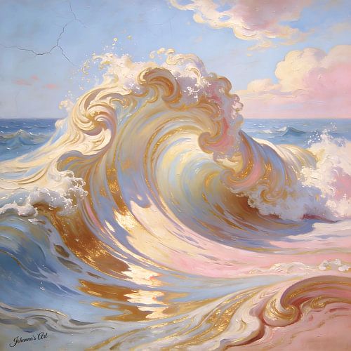 Das Meer im bernsteinfarbenen Schein von Johannas Art Creations