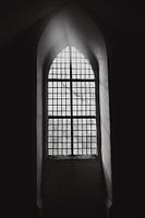 Church window - Black and white print - Beautiful light