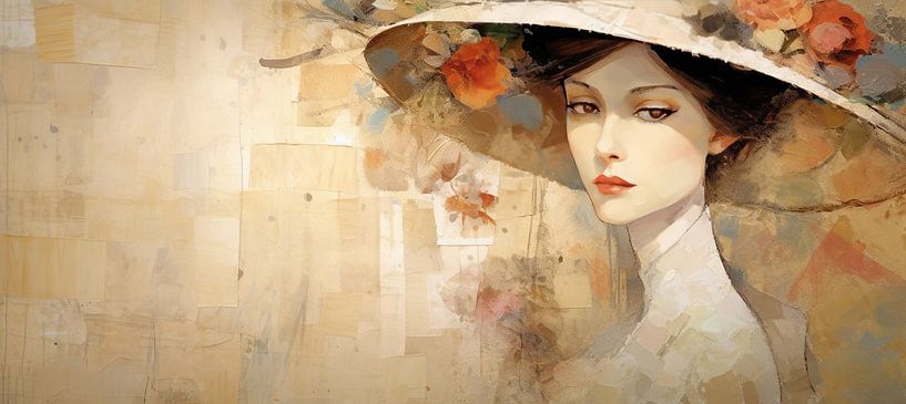 Abstract Portrait by Eye catching paintings