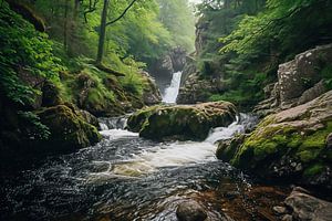 Wandern im Wald