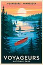 Nationaal park Voyageurs, Minnesota van Poster Art Shop thumbnail