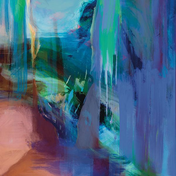 Landschaft und smaragdgrüner Fluss von Tatiana  De La Fuente