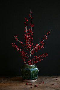 Ingwerglas mit roten Beeren von StudioMaria.nl