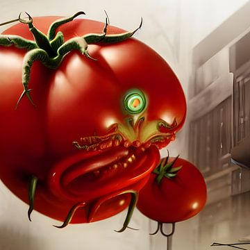 KILLER TOMATO van The Art of Mark Fischer