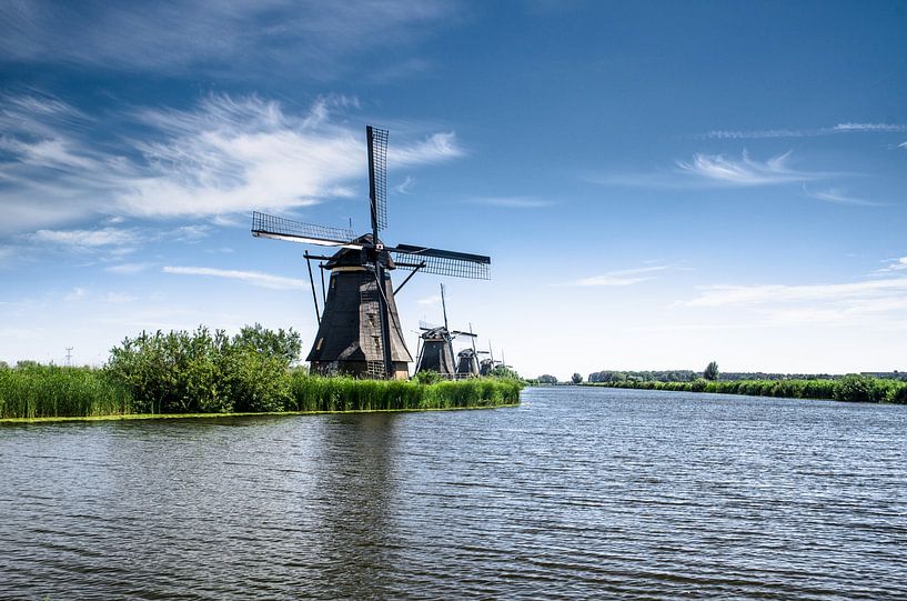 Les moulins Overwaard de Kinderdijk par Ricardo Bouman Photographie