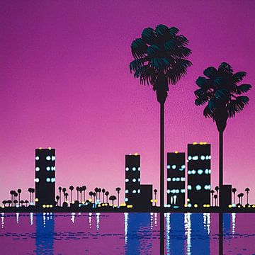 Hiroshi Nagai, Stadspop bij nacht, Dampgolf, A van Vivanne