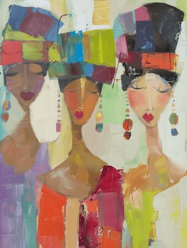 Des petites amies colorées