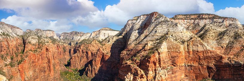 Zicht op Zion Canyon vanaf Angels Landing van Markus Lange