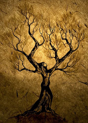 La femme arbre sur Atelier van Saskia