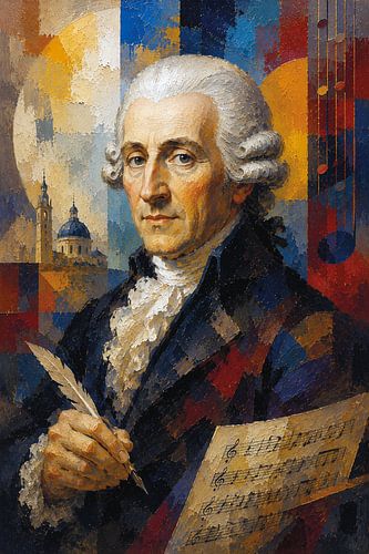 Painting of the composer Joseph Haydn.