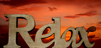 Relax zonsondergang