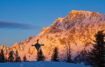 Lumière du matin sur le Hochkeil sur Christa Kramer