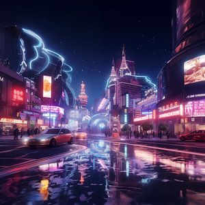 Moscow at night