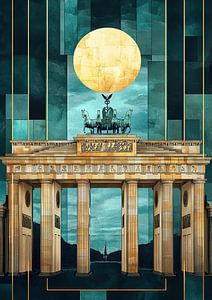 Berlin Brandenburger Tor Art Deco