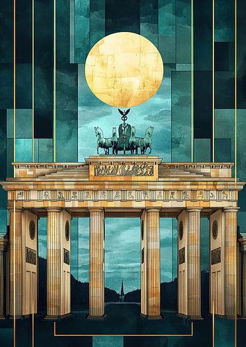 Berlijn Brandenburger Tor Art Deco