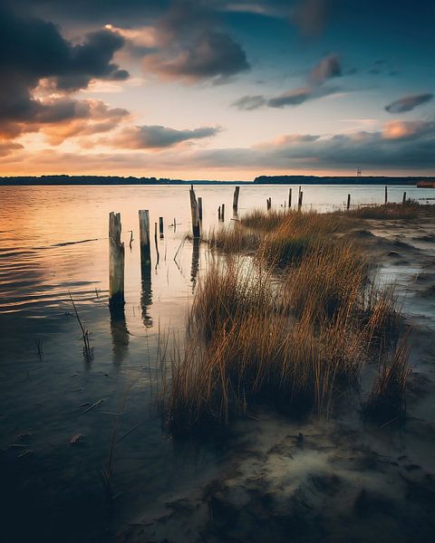 Magnifique mer Baltique par fernlichtsicht