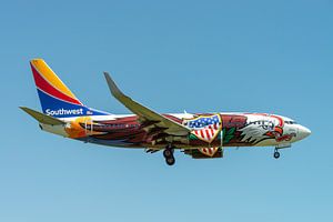 Boeing 737 aux couleurs spéciales de South West Airlines (Illinois One) à l'atterrissage photog sur Jaap van den Berg