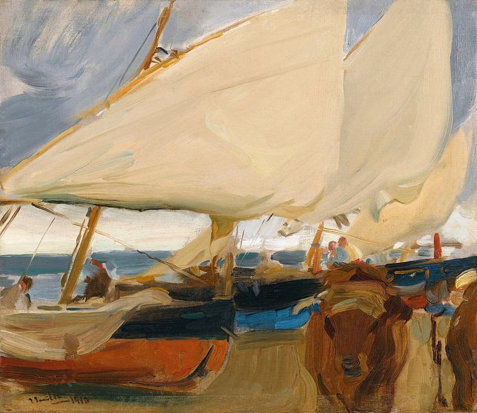 Playa De Valencia, Joaquín Sorolla by Masterful Masters