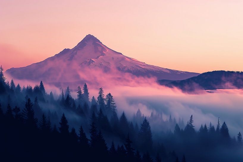 Berge im Glanzlicht von fernlichtsicht