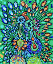 Paons sur Annet Raben