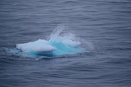 Ein kleiner Eisberg im Kampf gegen die Wellen von Frank's Awesome Travels