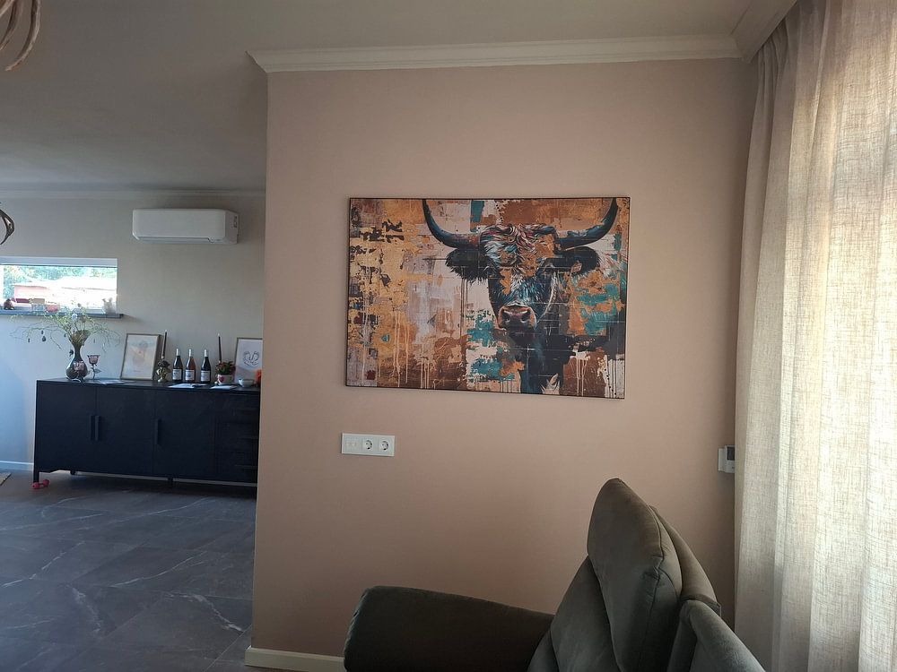 Gemälde Goldener Stier  von Kunst Laune 