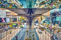 Réflexion sur le miroir de Bangkok Thaïlande