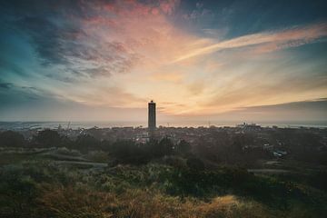 Zonsopkomst Terschelling in de winter van Bart Lindenhovius
