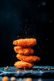 Knusprige Chicken Nuggets – Dunkle Eleganz von Poster Art Shop