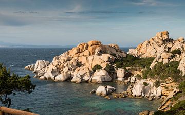 capo testa teresa di gallura , with rocks and blue sea on the italian island of sardinia by ChrisWillemsen