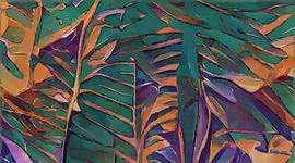 Weathered autumn leaves in rich colours No 1 by Anna Marie de Klerk