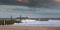 Zonsondergang aan zee by Evert Jan Kip thumbnail