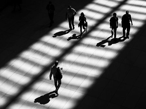 Schwarz-weißes Straßenbild New York