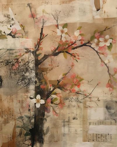 Blüte im Wabi-Sabi-Stil