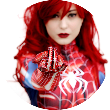 spider girl cosplay van Atelier Liesjes