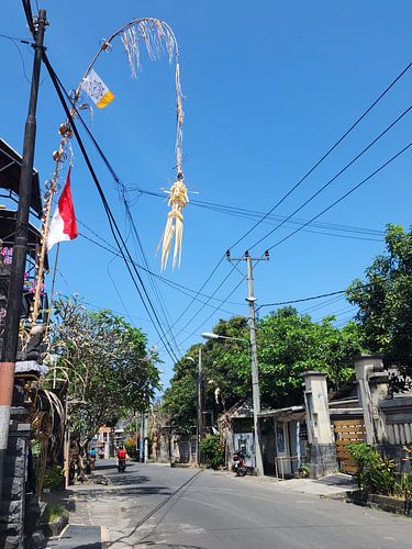 Straatbeeld in Sanur, Bali