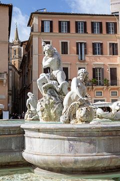 Rome - Fontana del Nettuno op Piazza Navona van t.ART