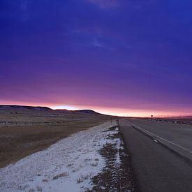 Montana zonsondergang sur Jaap Verbruggen