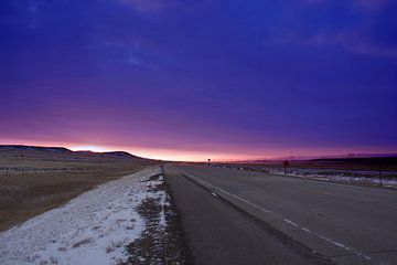 Montana zonsondergang van Jaap Verbruggen