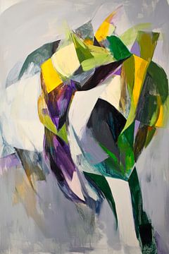 Abstract colour composition in soft tones by Poster Art Shop