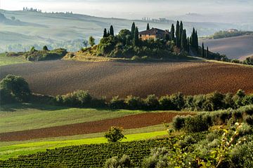 View of Val d'Orcia in Tuscany.