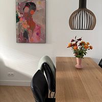 Photo de nos clients: Portrait coloré, moderne et abstrait par Carla Van Iersel, sur ArtFrame