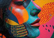 Modern Portrait | Colourful Face by Art Whims thumbnail