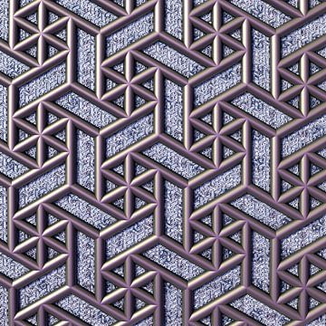 Abstract geometrisch patroon van fractals van Frank Heinz