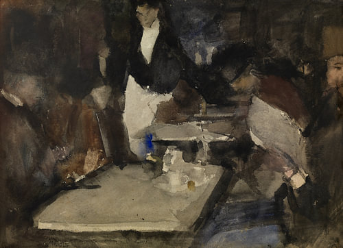 Isaac Israëls – The Mille Colonnes restaurant in Amsterdam